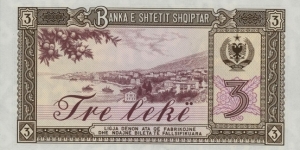 Banknote from Albania