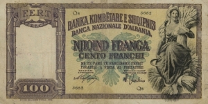 100 Franga Banknote
