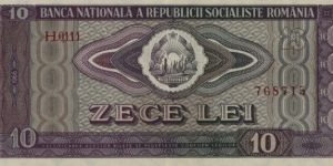 10 Lei 1966 Banknote