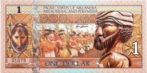 1 Dollar (Pacific States of Melanesia, Micronesia and Polynesia/ Private Issue) Banknote