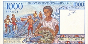 Banknote from Madagascar