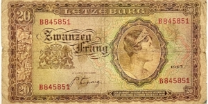 20 Frang Banknote