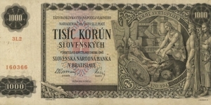 1000 Korun Banknote