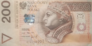 Poland 200 Złotych DT 6908901 Banknote