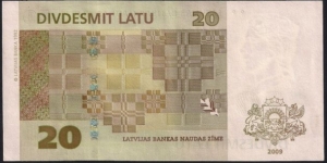 Banknote from Latvia