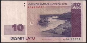 10 Latu Banknote