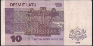 Banknote from Latvia