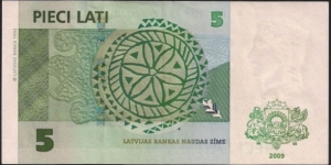Banknote from Latvia