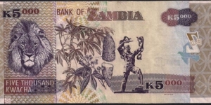 Banknote from Zambia