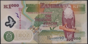 1,000 Kwacha (Polymer) Banknote