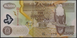 500 Kwacha (Polymer) Banknote