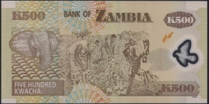 Banknote from Zambia