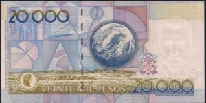 Banknote from Colombia