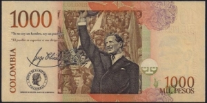 Banknote from Colombia