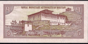 Banknote from Bhutan