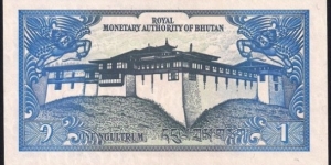 Banknote from Bhutan