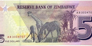 Banknote from Zimbabwe