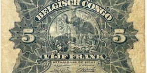 Banknote from Congo