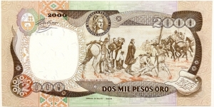 Banknote from Colombia