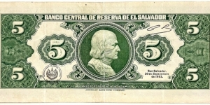 Banknote from El Salvador