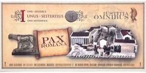 Banknote from Roman Empire