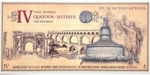 Banknote from Roman Empire