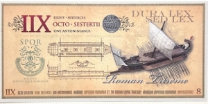 Banknote from Roman Empire