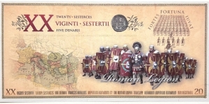 Banknote from Roman Empire