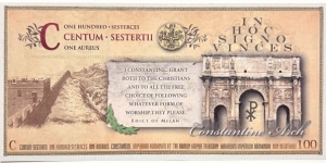 Banknote from Roman Empire