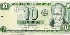 10 Cordobas Banknote