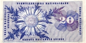 Banknote from Switzerland