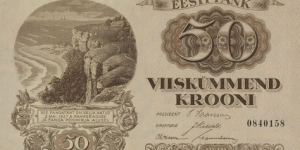 Estonia 50 Krooni 1929 Banknote