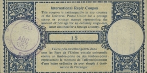 Australia - International Reply Coupon 1 Shilling Banknote