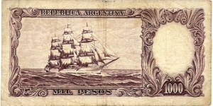 Banknote from Argentina