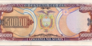 Banknote from Ecuador