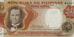 20 Piso - Manuel Quezon Banknote