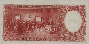 Banknote from Argentina