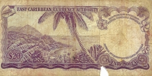 Banknote from East Caribbean St.