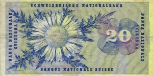 Banknote from Switzerland