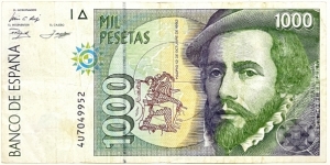 1000 Pesetas Banknote