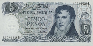 Argentina 5 Pesos Banknote