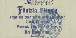 Banknote from Germany