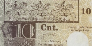 Banknote from Lithuania