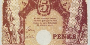 Banknote from Lithuania