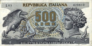 500 Lire Banknote