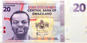 20 Emalangeni Banknote