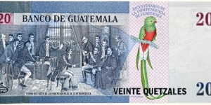 Banknote from Guatemala