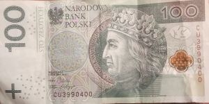 100 Złotych CU3990400 Banknote