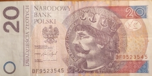 20 Złotych BF9523545 Banknote