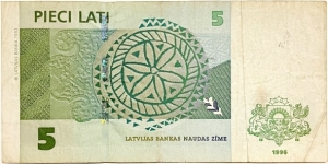 Banknote from Latvia